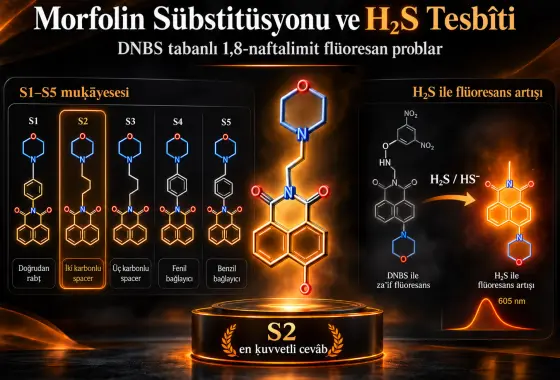 Morfolin Substitüsyonunun H₂S Tesbîti İçin DNBS Esaslı 1,8-Naftalimit Floresans Probları Üzerindeki Teʾsîri
