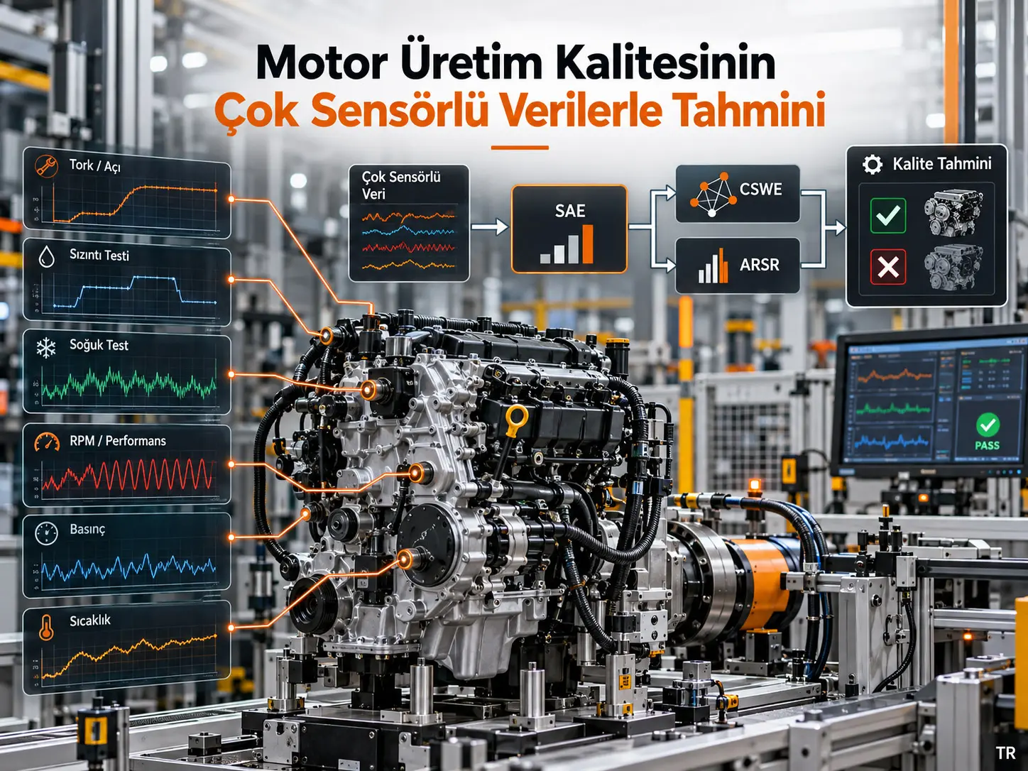 Motor Montaj Sürecinin Çok Sensörlü Verileriyle Otomobil Motoru Üretim Kalitesinin Tahmini