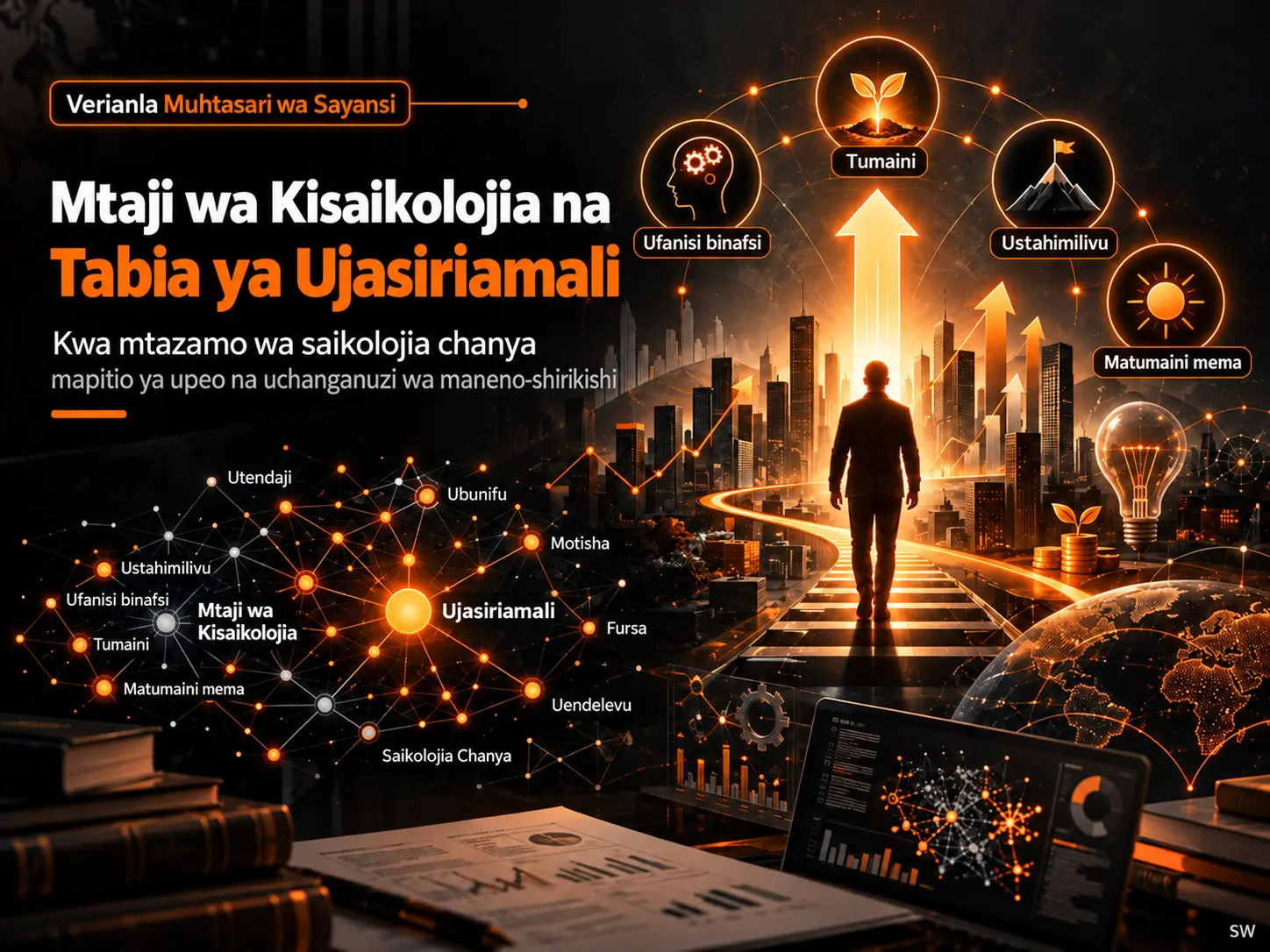 Mtaji wa Kisaikolojia na Tabia ya Ujasiriamali: Mapitio ya Upeo na Uchanganuzi wa Maneno Yanayotokea Pamoja kwa Mtazamo wa Saikolojia Chanya