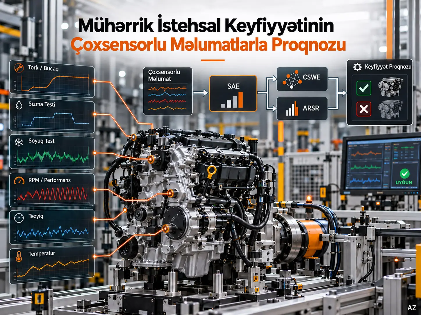 Mühərrik Montaj Prosesinin Çoxsensorlu Məlumatları ilə Avtomobil Mühərrikinin İstehsal Keyfiyyətinin Proqnozlaşdırılması