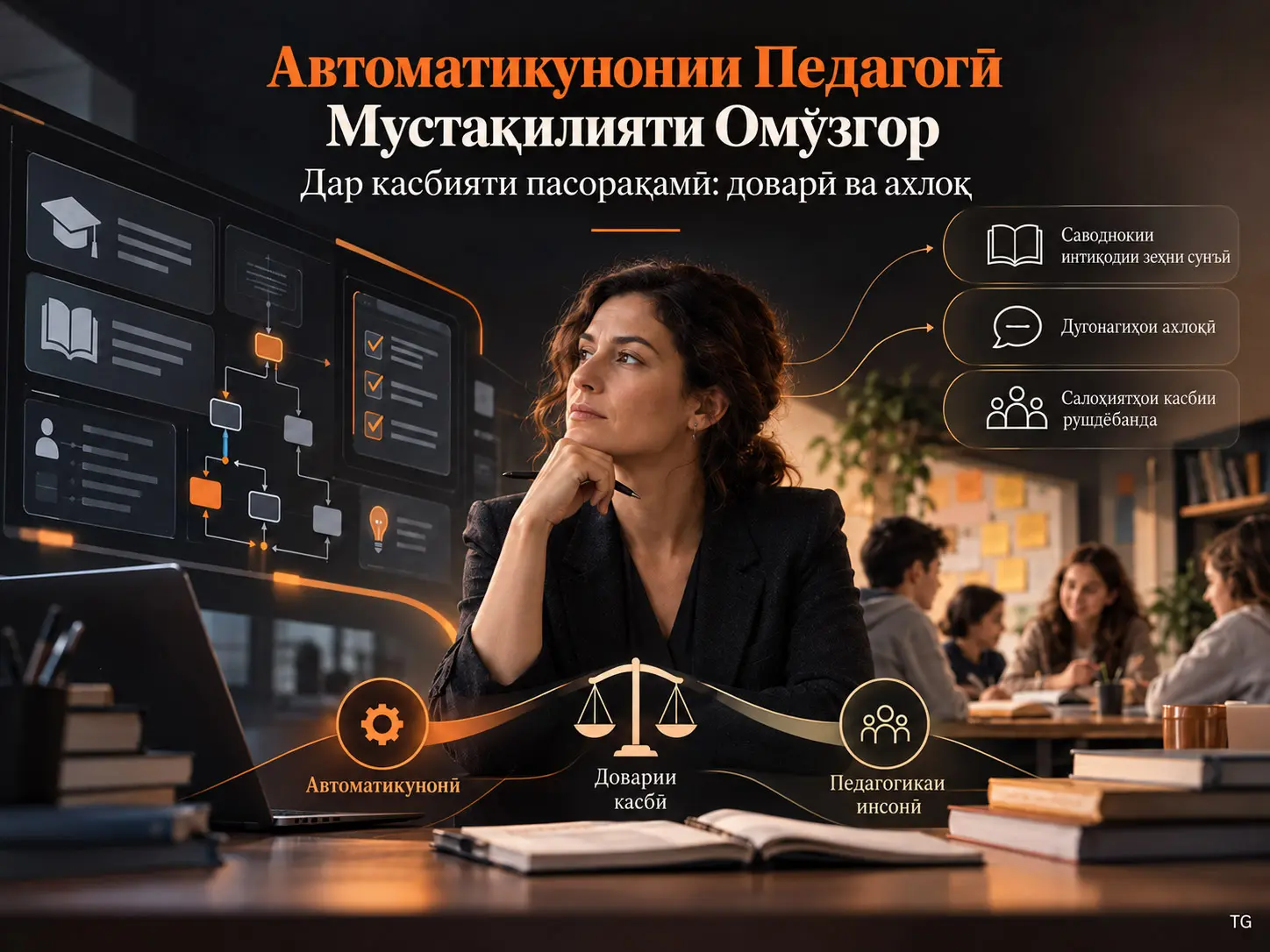Мустақилияти Омӯзгор ва Доварии Касбӣ дар Муқобили Автоматикунонии Педагогӣ: Баррасии Систематикӣ оид ба Касбияти Пасорақамӣ