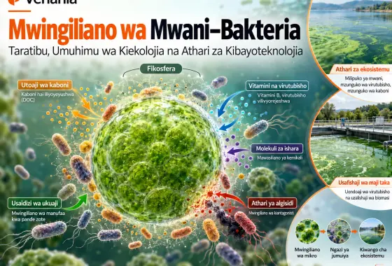Mwingiliano wa Mwani–Bakteria: Taratibu, Umuhimu wa Kiekolojia na Athari za Kibayoteknolojia