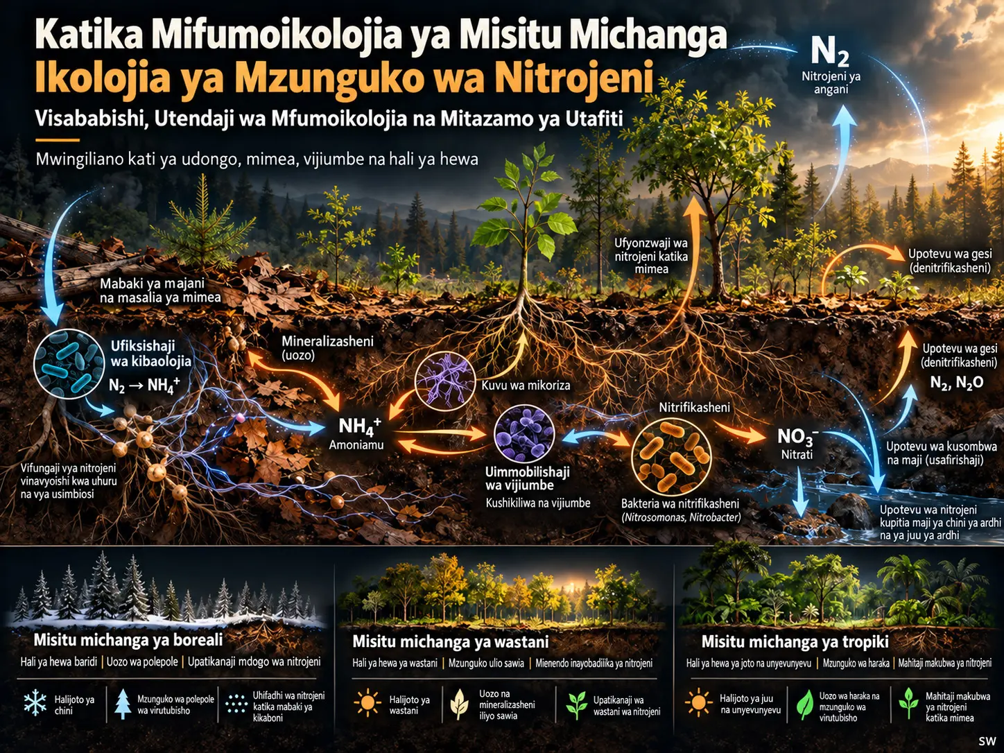 Mzunguko wa Nitrojeni katika Misitu Michanga Hufanyaje Kazi?