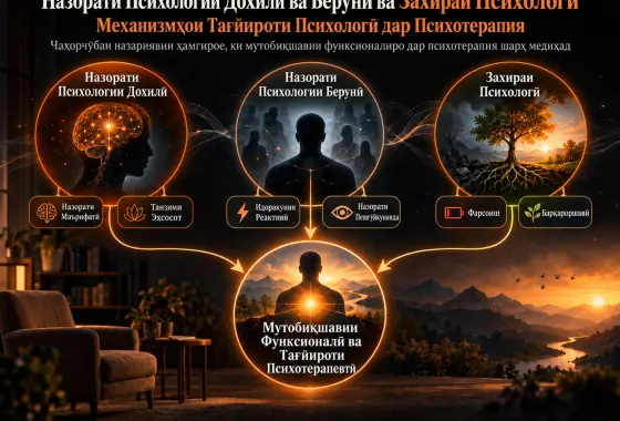 Назорати Психологии Дохилӣ ва Берунӣ ва Захираи Психологӣ: Механизмҳои Тағйироти Психологӣ дар Психотерапия