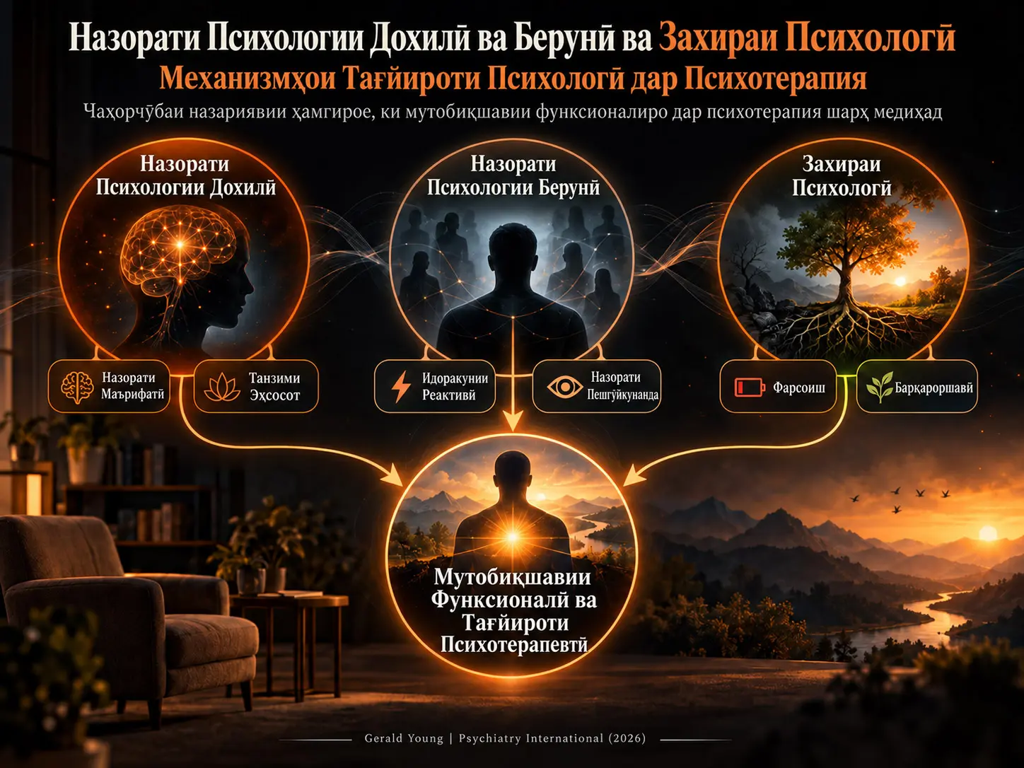 Назорати Психологии Дохилӣ ва Берунӣ ва Захираи Психологӣ: Механизмҳои Тағйироти Психологӣ дар Психотерапия