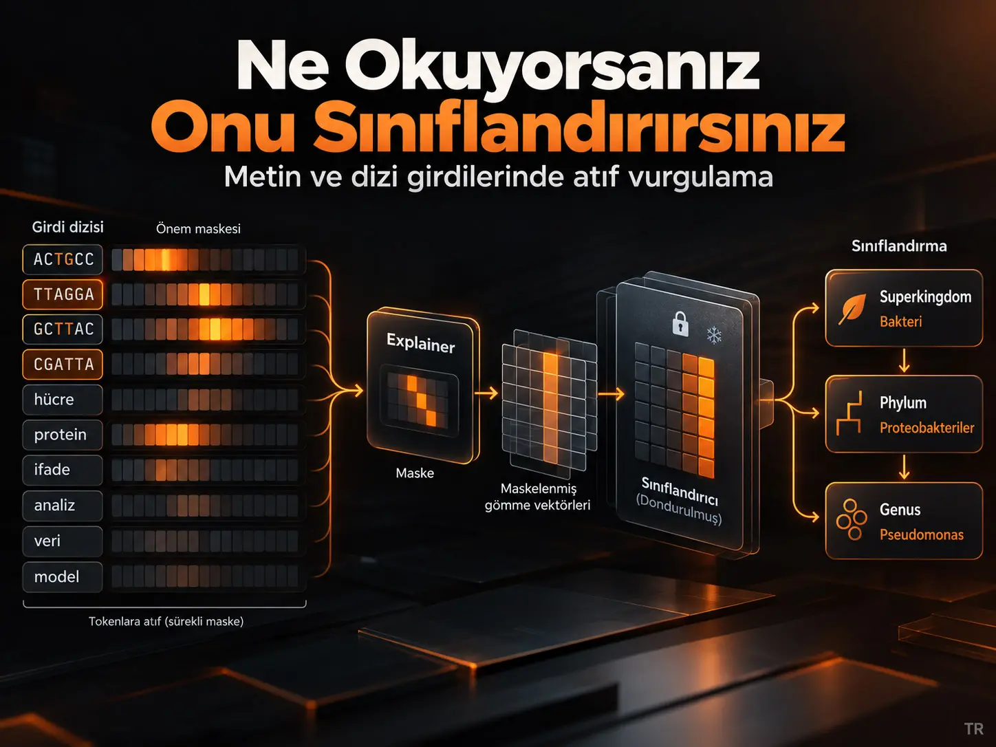 Ne Okuyorsanız Onu Sınıflandırırsınız: Metin ve Metin Benzeri Girdilerde Atıfların Vurgulanması