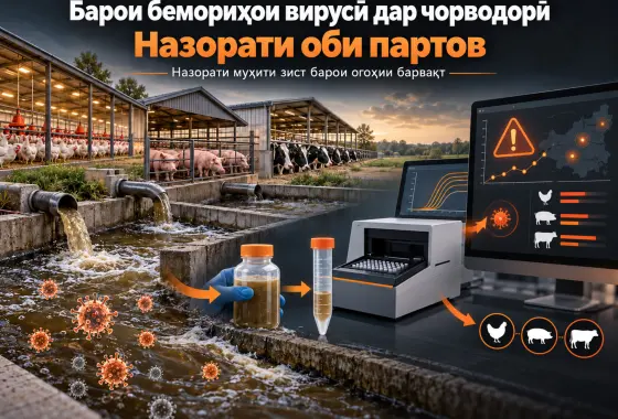 Оби Партов ҳамчун Нишондиҳандаи Огоҳии Бармаҳал барои Бемориҳои Вирусии Пайдошаванда дар Чорводорӣ: Баррасии Низомманд