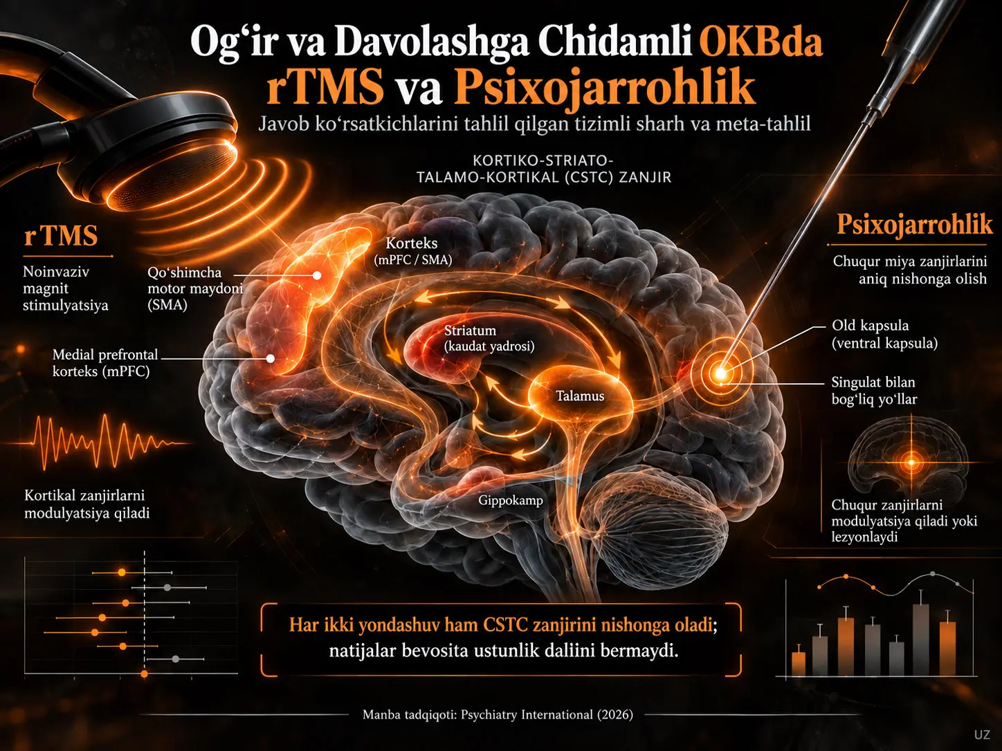Ogʻir va Davolashga Chidamli OKBda rTMS va Psixojarrohlik: Javob Koʻrsatkichlari Nimani Koʻrsatadi?