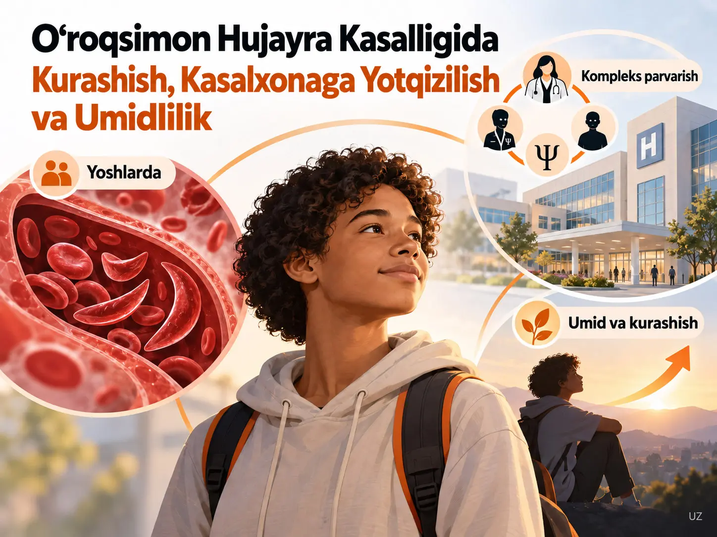 O‘roqsimon Hujayra Kasalligi Bor Yoshlarda Kurashish Ko‘nikmalari, Kasalxonaga Yotqizilish va Umidlilik: Mintaqaviy Kompleks Pediatrik Markaz Tajribasi
