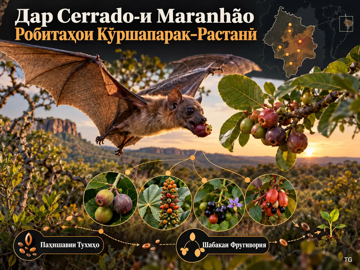 Ошкорсозии Робитаҳои Кӯршапарак–Растанӣ дар Cerrado-и Maranhão