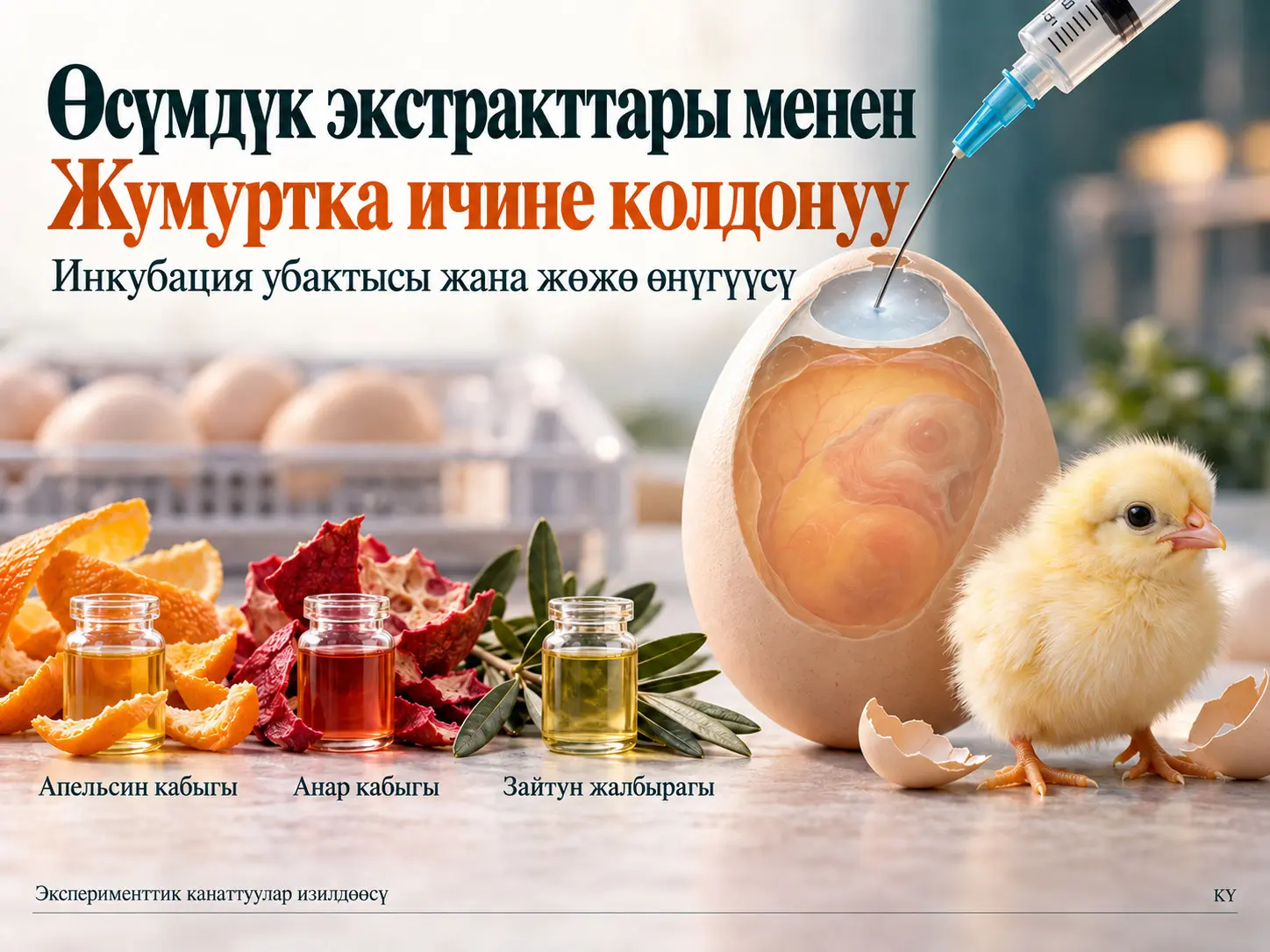 Өсүмдүк Тектүү Кошумча Продукттарды Жумуртка Ичине Инъекциялоо Убактысынын Инкубациялык Белгилерге, Өндүрүш Өндүрүмдүүлүгүнө жана Балапан Физиологиясына Таасири