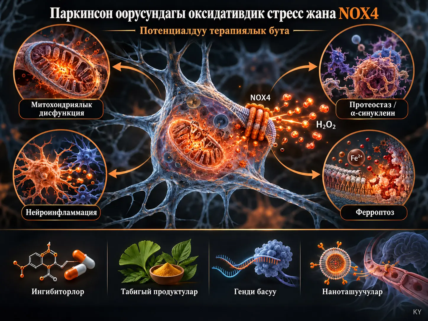 Parkinson Оорусунда Оксидативдик Стрессти Жеңүү: Потенциалдуу Терапиялык Бута Катары NADPH Оксидаза 4 (NOX4)