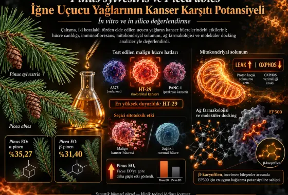 Pinus sylvestris ve Picea abies İğnelerinden Elde Edilen Uçucu Yağların Kanser Karşıtı Potansiyelinin İn Vitro ve İn Silico Değerlendirilmesi