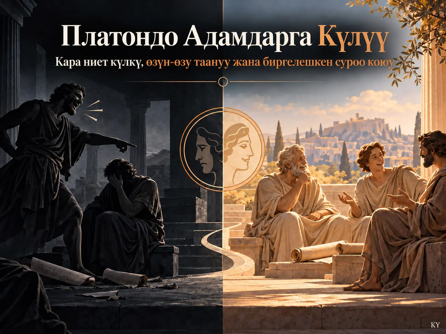 Платондо Адамдарга Күлүү: Кара Ниет Күлкү, Өзүн-Өзү Таануу жана Философиялык Суроо Коюунун Этикасы