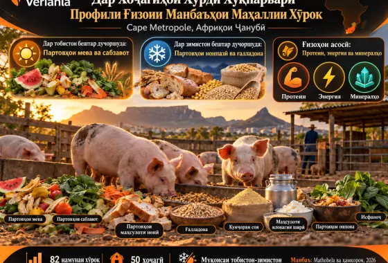 Профилсозии Ғизоии Манбаъҳои Маҳаллии Хӯроки Хук Дар Хоҷагиҳои Хурдмиқёси Cape Metropole, Африқои Ҷанубӣ