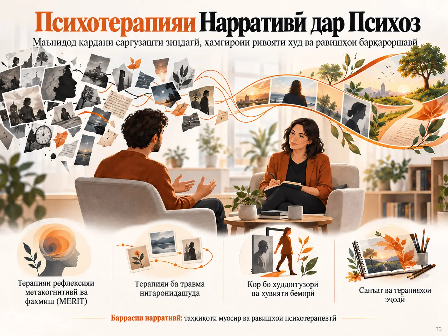 Психотерапияи Нарративӣ дар Шахсони Таҷрибакунандаи Психоз: Баррасии Нарративии Таҳқиқоти Муосир ва Равишҳои Психотерапевтӣ