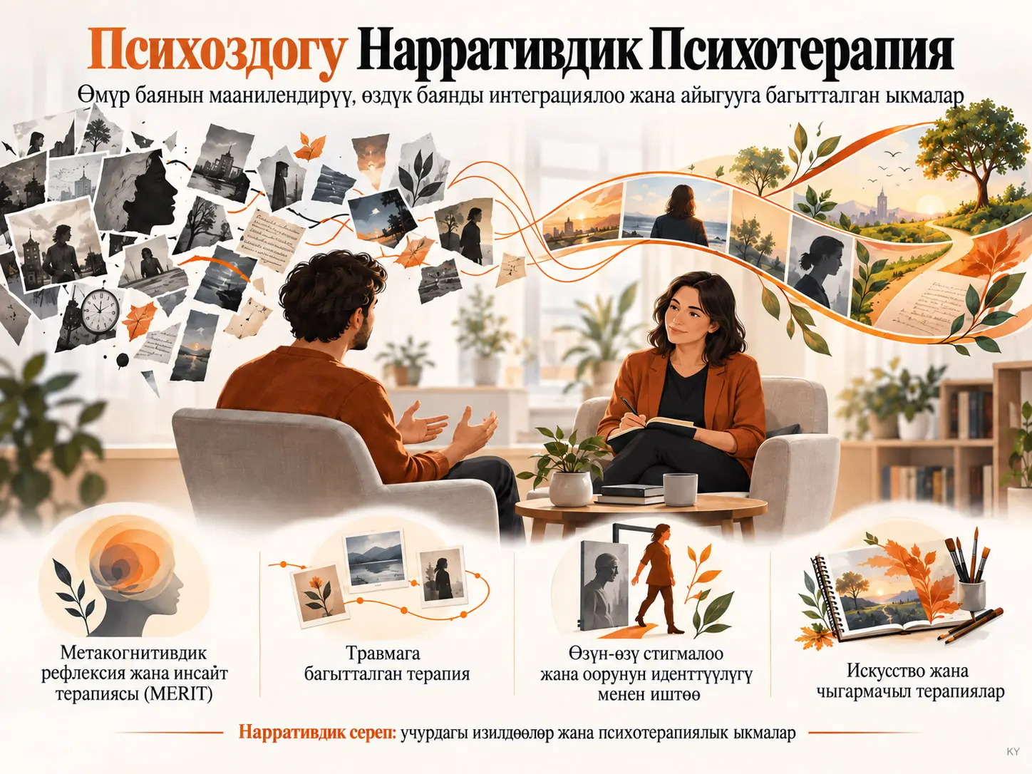 Психозду Башынан Өткөргөн Адамдардагы Нарративдик Психотерапия: Учурдагы Изилдөөлөрдүн жана Психотерапиялык Ыкмалардын Нарративдик Сереби
