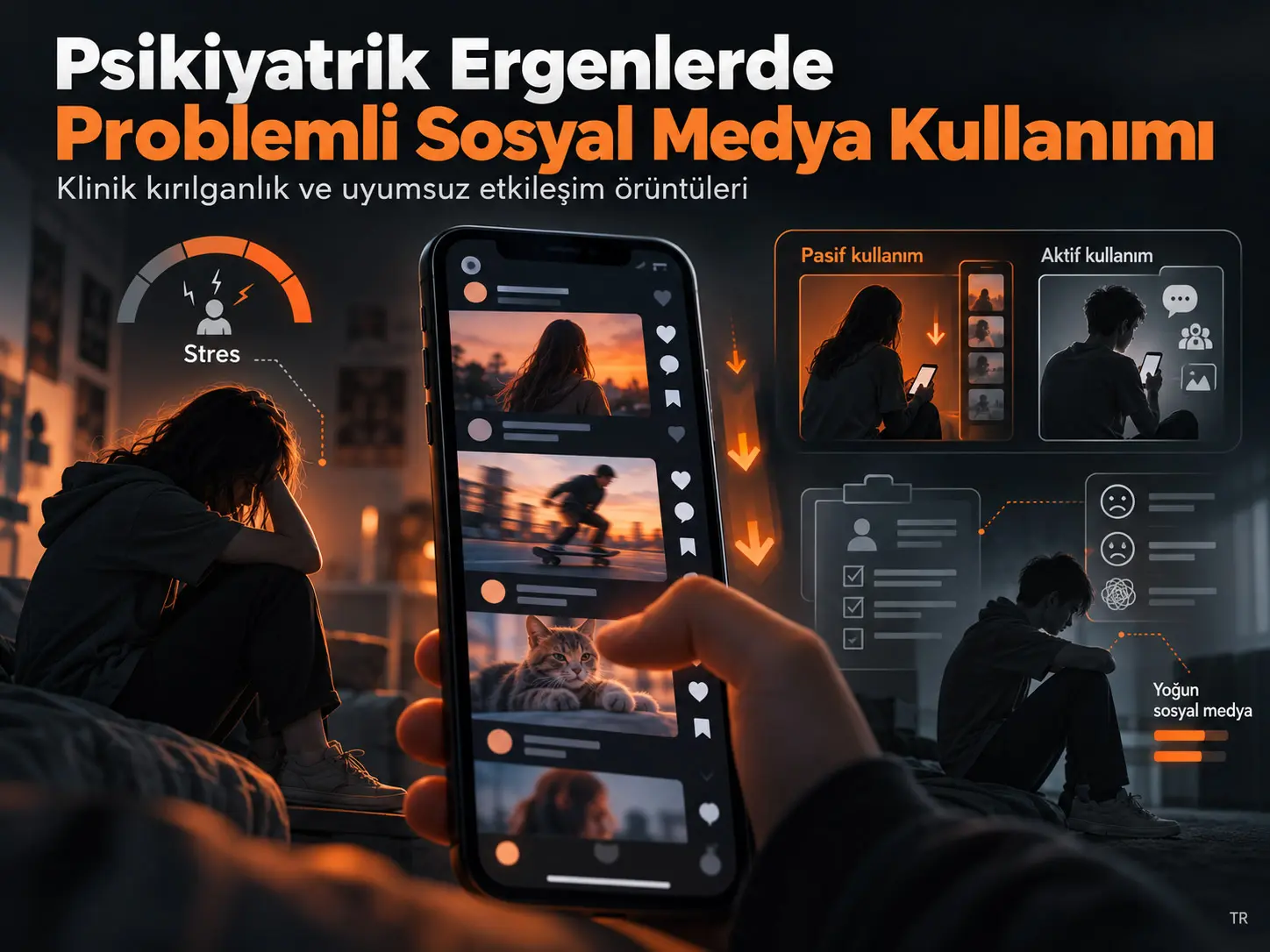 Psikiyatrik Değerlendirme Alan Ergenlerde Problemli Sosyal Medya Kullanımı: Klinik Kırılganlık ve Uyumsuz Etkileşim Örüntüleri