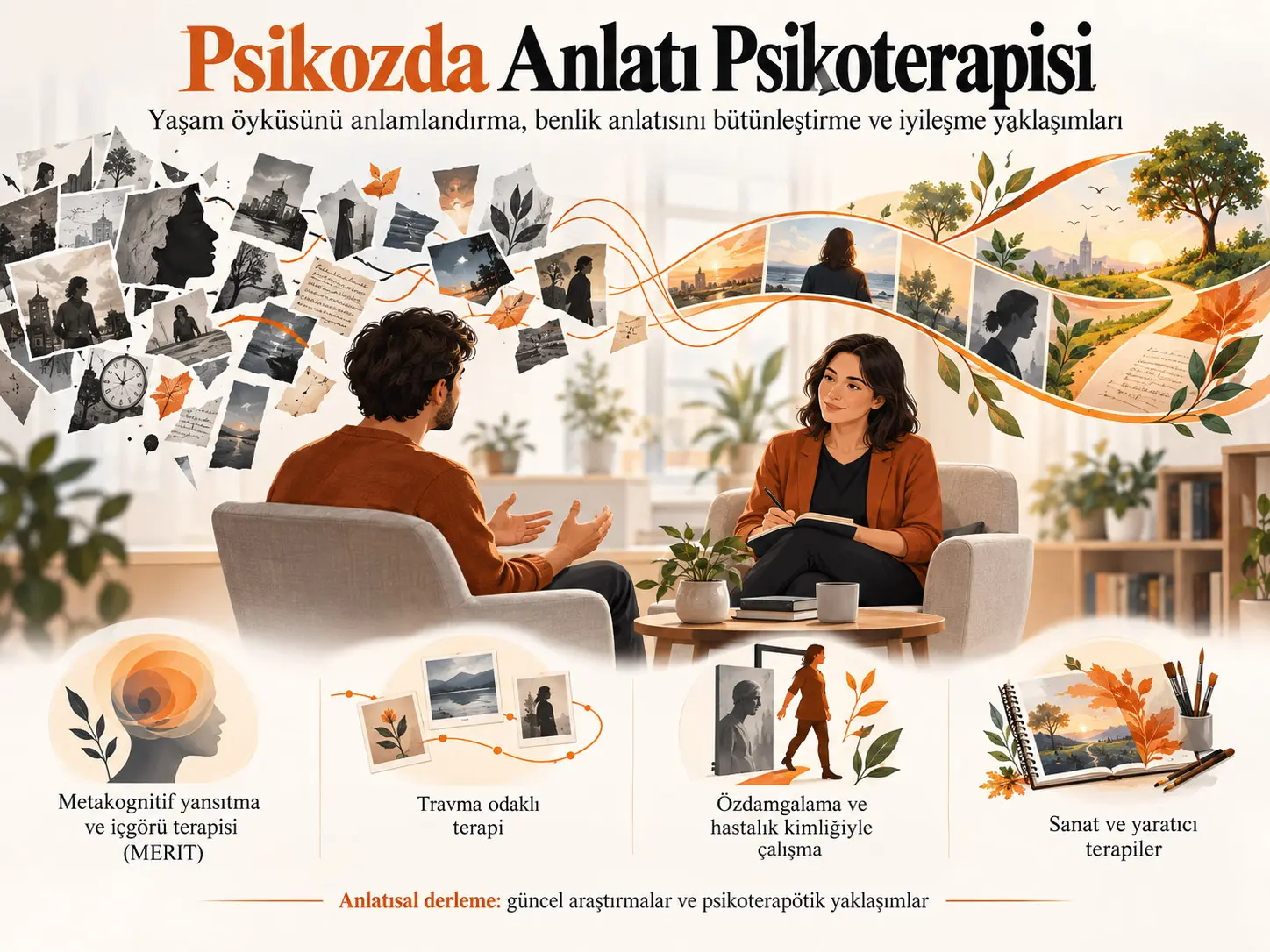 Psikoz Yaşayan Kişilerde Anlatı Psikoterapisi: Güncel Araştırmalar ve Psikoterapötik Yaklaşımların Anlatısal Derlemesi