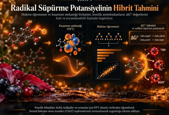 Radikal Süpürme Potansiyelini Tahmin Etmek İçin Makine Öğrenmesi ve Kuantum Mekaniğini Birleştiren Hibrit Strateji