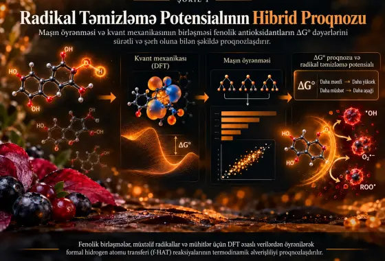 Radikal Təmizləmə Potensialını Proqnozlaşdırmaq üçün Maşın Öyrənməsi və Kvant Mexanikasını Birləşdirən Hibrid Strategiya