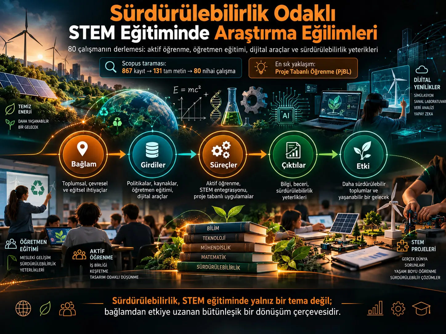 Sürdürülebilirlik Odaklı STEM Eğitiminde Araştırma Eğilimleri
