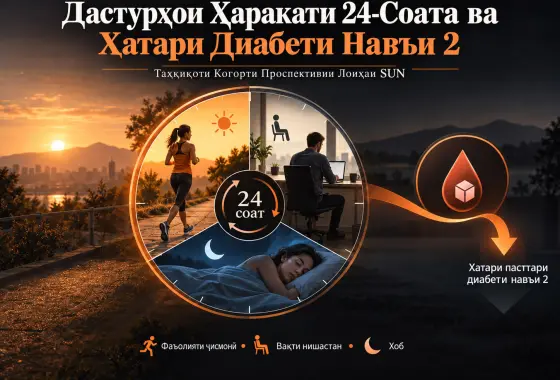 Риояи Дастурҳои Ҳаракати 24-Соата ва Хатари Диабети Навъи 2: Натиҷаҳои Когорти Проспективӣ аз Лоиҳаи SUN