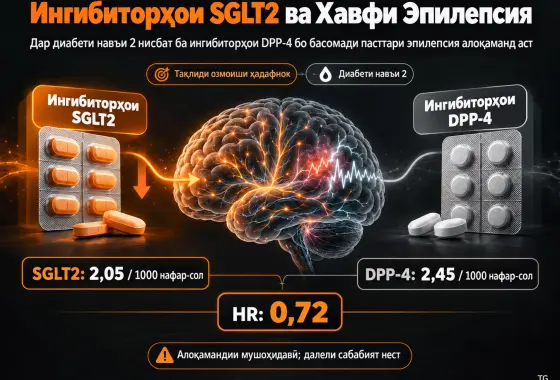 Робитаи Манфии Ингибиторҳои SGLT2 бо Хавфи Эпилепсия нисбат ба Ингибиторҳои DPP-4 дар Диабети Навъи 2: Тақлиди Озмоиши Ҳадафнок