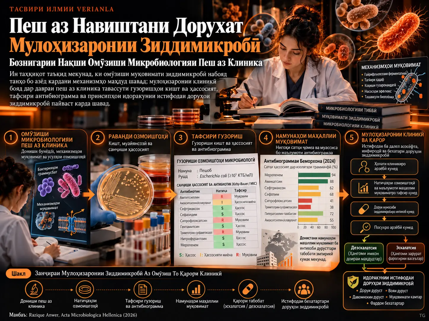 Рушди Мулоҳизаронии Зиддимикробӣ Пеш аз Навиштани Дорухат: Бознигарии Нақши Омӯзиши Микробиологияи Пеш аз Клиника