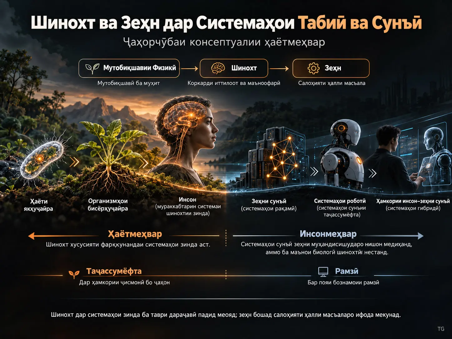 Шинохт ва Зеҳн дар Системаҳои Табиӣ ва Сунъӣ