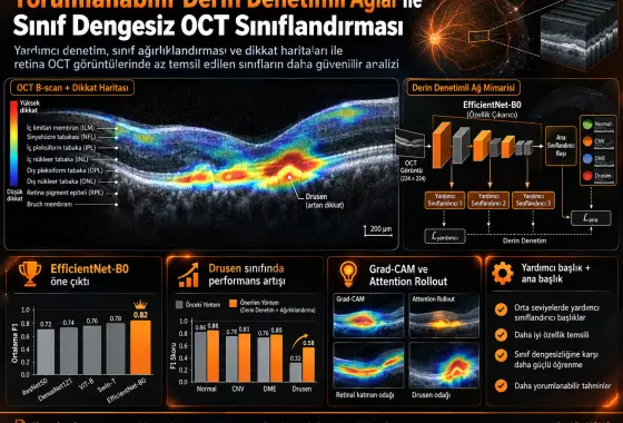 Sınıf Dengesiz OCT Sınıflandırması İçin Yorumlanabilir Derin Denetimli Ağlar