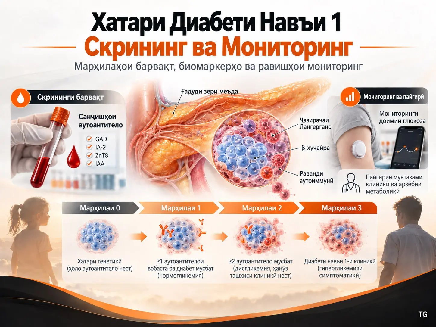 Скрининг ва Мониторинги Хатари Диабети Навъи 1: Соҳаи Рушдёбанда ва Мушкилоти Пешорӯ