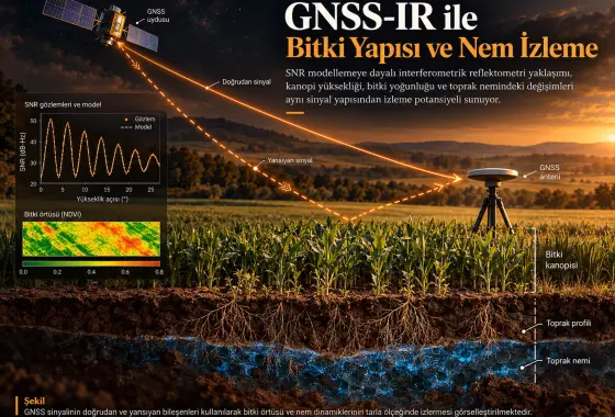 SNR Modellemeye Dayalı GNSS İnterferometrik Reflektometri ile Bitki Yapısı ve Neminin İzlenmesi