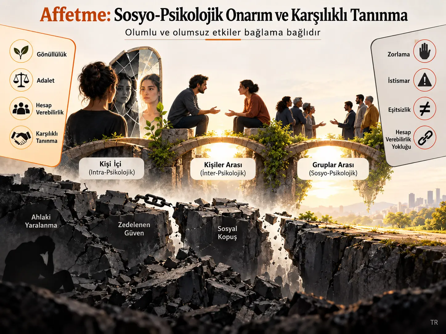 Sosyo-Psikolojik Onarım ve Karşılıklı Tanınma Olarak Affetme: Gruplararası, Kişilerarası ve Kişinin Kendisiyle İlişkilerinde 26 Yıllık Araştırmanın Olumlu ve Olumsuz Bulguları
