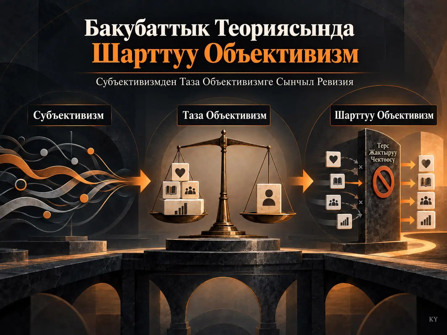 Субъективизмден Таза Объективизмге жана Шарттуу Объективизмге