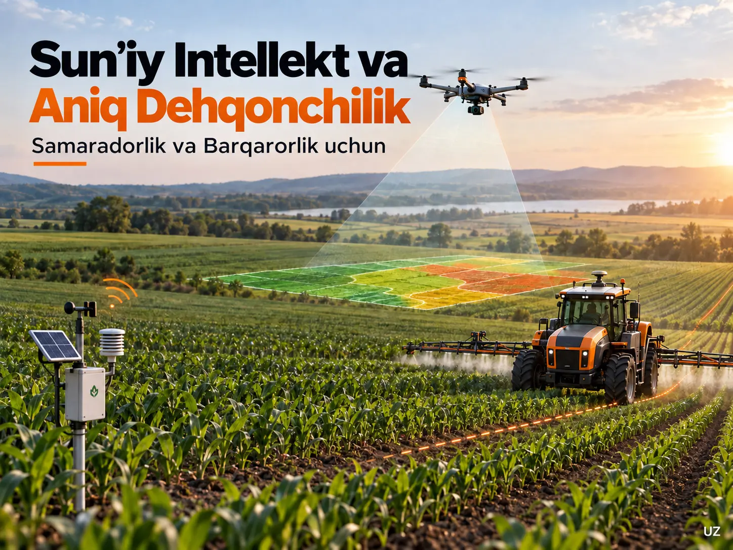 Sunʼiy Intellekt va Aniq Dehqonchilik: Samaradorlik va Barqarorlik uchun Qishloq Xoʻjaligi Tizimlarini Oʻzgartirish