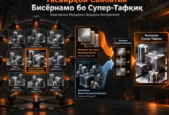Супер-Тафкики Тасвири Саноатии Бисёрнамо бо Ҳамгироии Иерархии Додаҳои Бисёрмиқёс