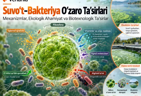 Suvo‘t–Bakteriya O‘zaro Ta’sirlari: Mexanizmlar, Ekologik Ahamiyat va Biotexnologik Ta’sirlar