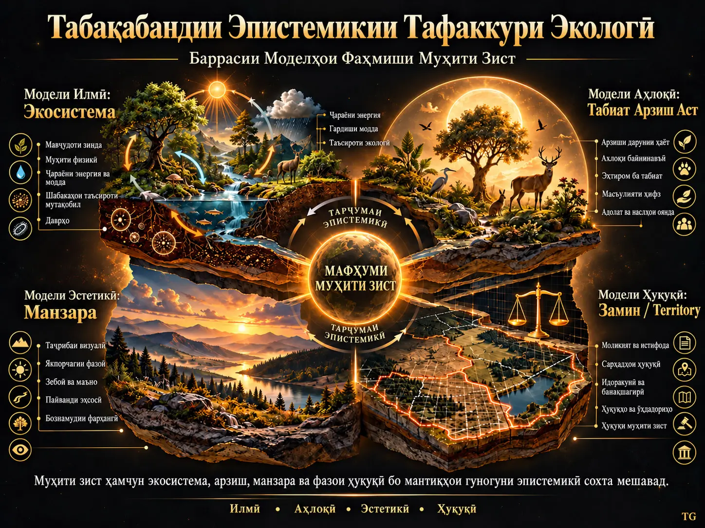 Табақабандии Эпистемикии Тафаккури Экологӣ: Баррасии Моделҳои Фаҳмиши Муҳити Зист