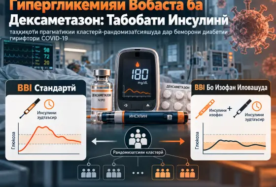 Табобати Инсулинӣ барои Гипергликемияи Вобаста ба Дексаметазон дар Беморони Диабетии COVID-19: Озмоиши Прагматикии Кластер-Рандомизатсияшудаи CRITICal