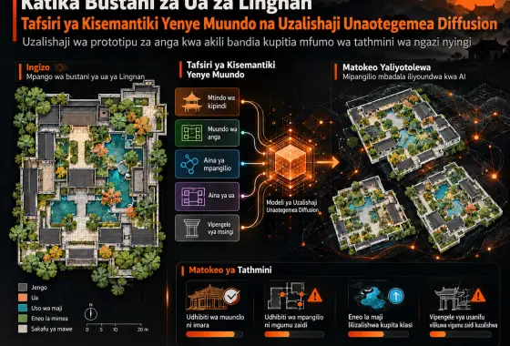 Tafsiri ya Kisemantiki Yenye Muundo na Uzalishaji Unaotegemea Diffusion wa Mipangilio ya Anga ya Bustani za Ua za Lingnan: Mfumo wa Tathmini wa Ngazi Nyingi