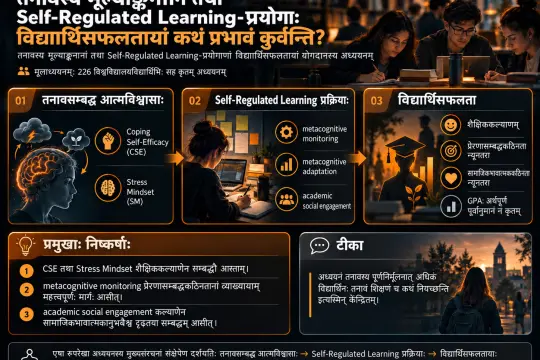 तनावस्य मूल्याङ्कनानां तथा Self-Regulated Learning-प्रयोगाणां विद्यार्थिसफलतायां योगदानम्