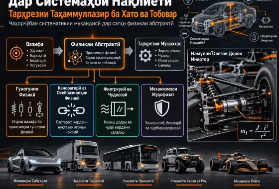 Тарҳрезии Таҳаммулпазир ба Хато ва Тобовари Системаҳои Нақлиётӣ дар Сатҳи Физикаи Абстрактӣ