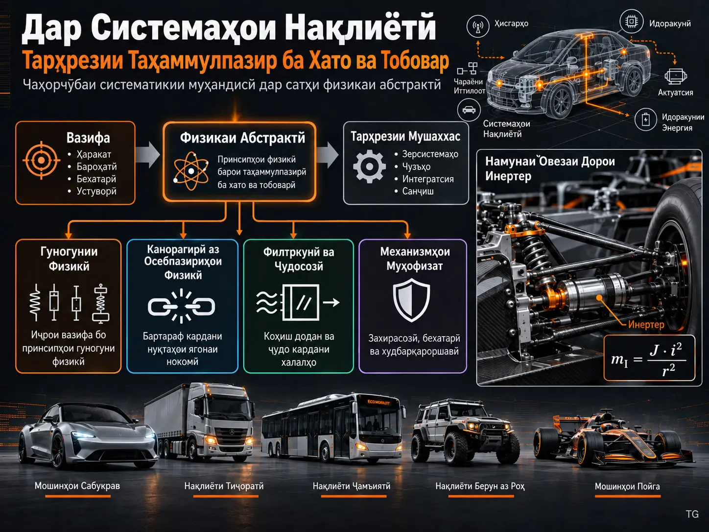 Тарҳрезии Таҳаммулпазир ба Хато ва Тобовари Системаҳои Нақлиётӣ дар Сатҳи Физикаи Абстрактӣ