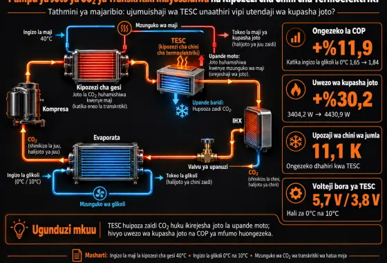 Tathmini ya Majaribio ya Pampu ya Joto ya CO₂ ya Transkritiki Inayosaidiwa na Kipozezi cha Chini cha Termoelektriki