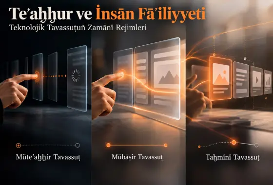Teʾaḫḫur ve İnsān Fāʿiliyyeti: Teknolojik Tavassuṭuñ Zamānî Rejimleri Naẓariyyesi