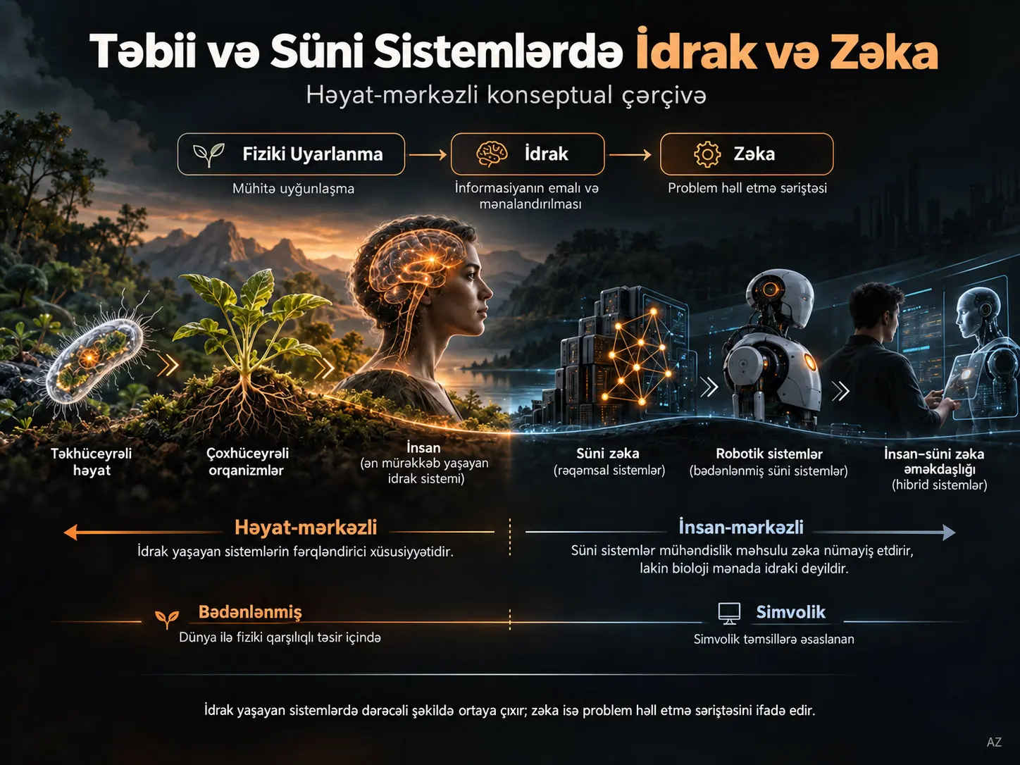 Təbii və Süni Sistemlərdə İdrak və Zəka