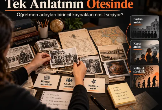 Tek Anlatının Ötesinde: Öğretmen Adayları Erken Eğitimde Birincil Kaynakları Nasıl Seçiyor ve Düzenliyor?