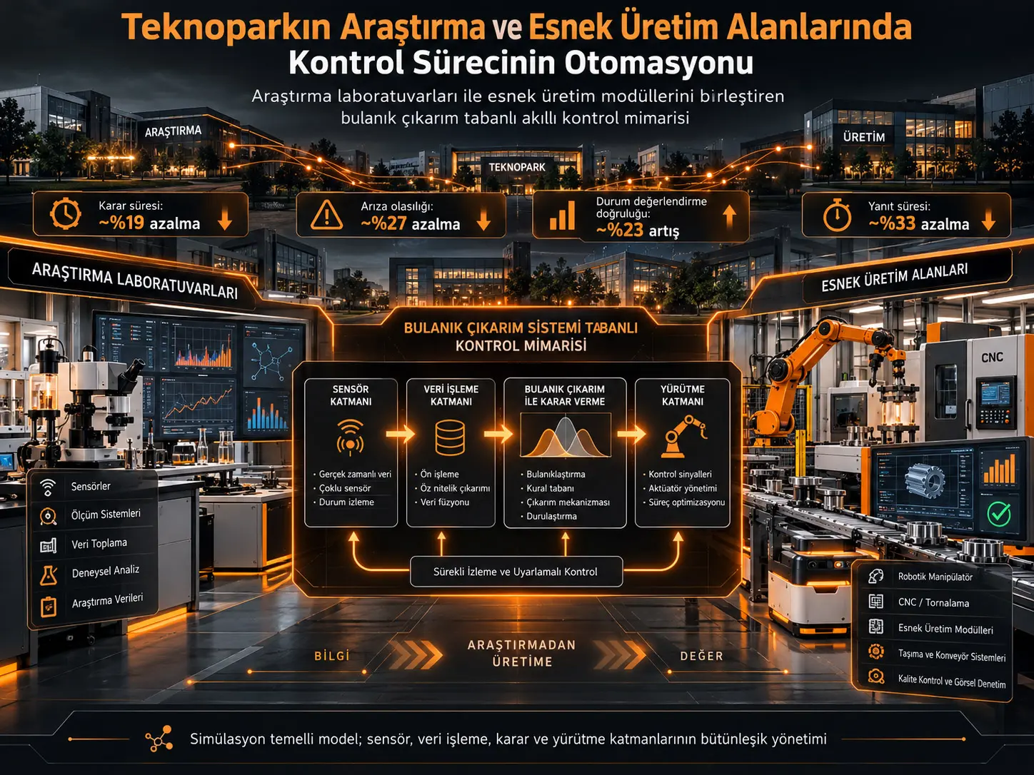 Teknoparkın Araştırma ve Esnek Üretim Alanlarında Kontrol Sürecinin Otomasyonu