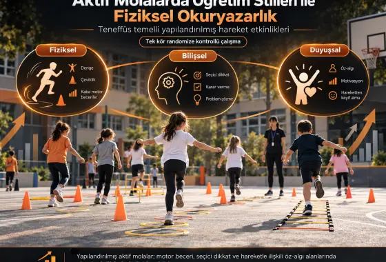 Teneffüs Temelli Aktif Molalarda Öğretim Stilleri Spektrumu ile Fiziksel Okuryazarlık Alanlarının Geliştirilmesi: Tek Kör Randomize Kontrollü Çalışma